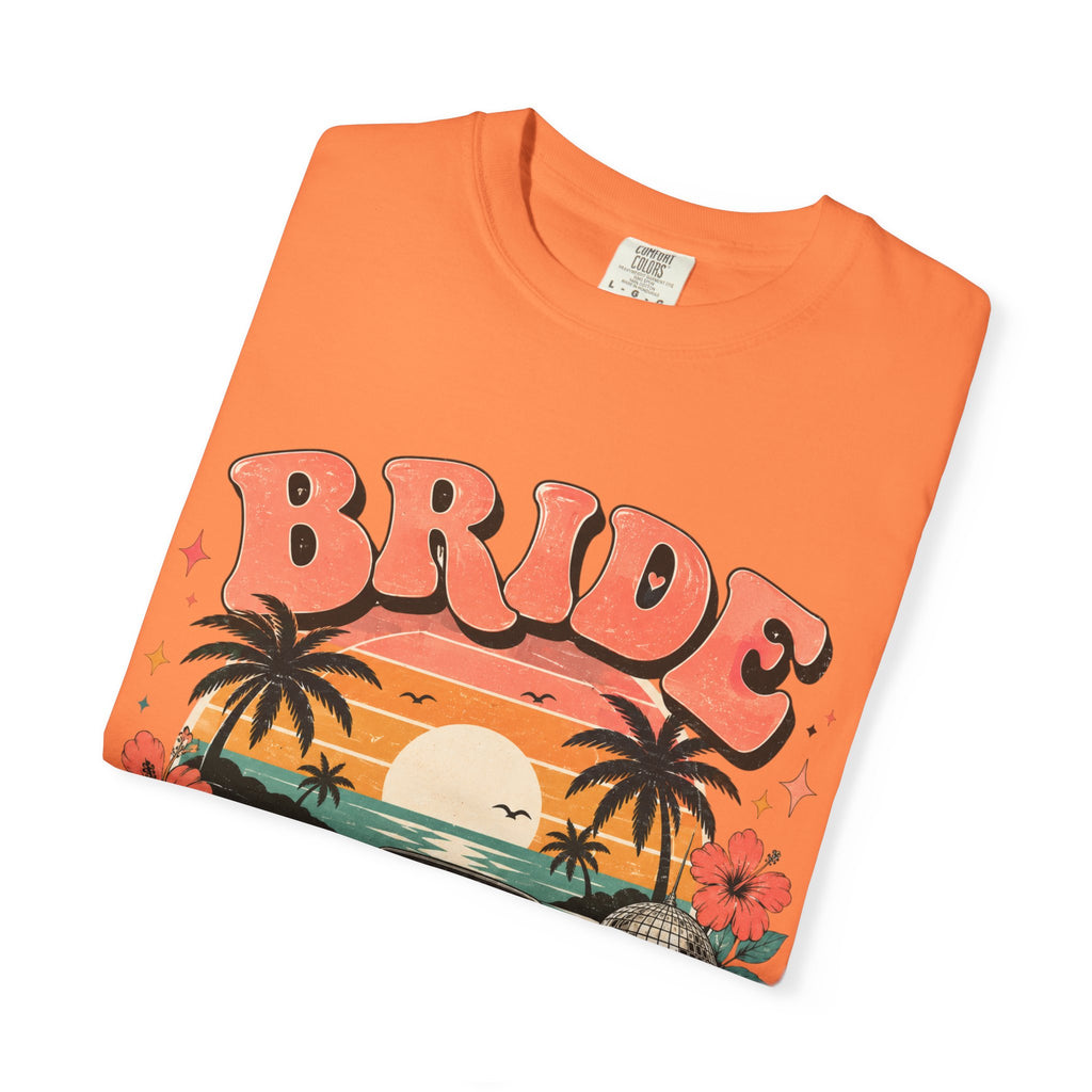 Bride Weekend T‑Shirt — Retro Sunset Palm Bachelorette Tee