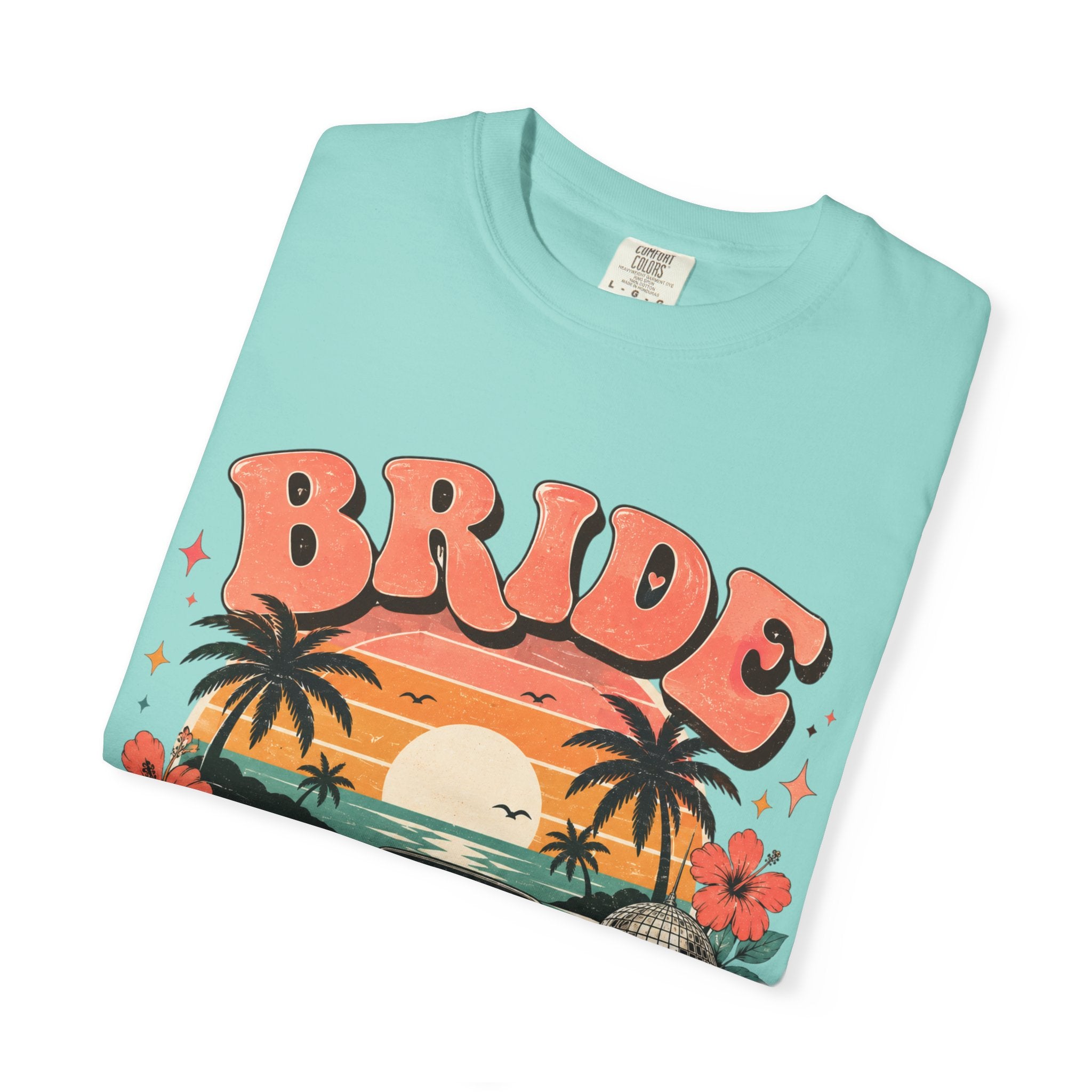 Bride Weekend T‑Shirt — Retro Sunset Palm Bachelorette Tee