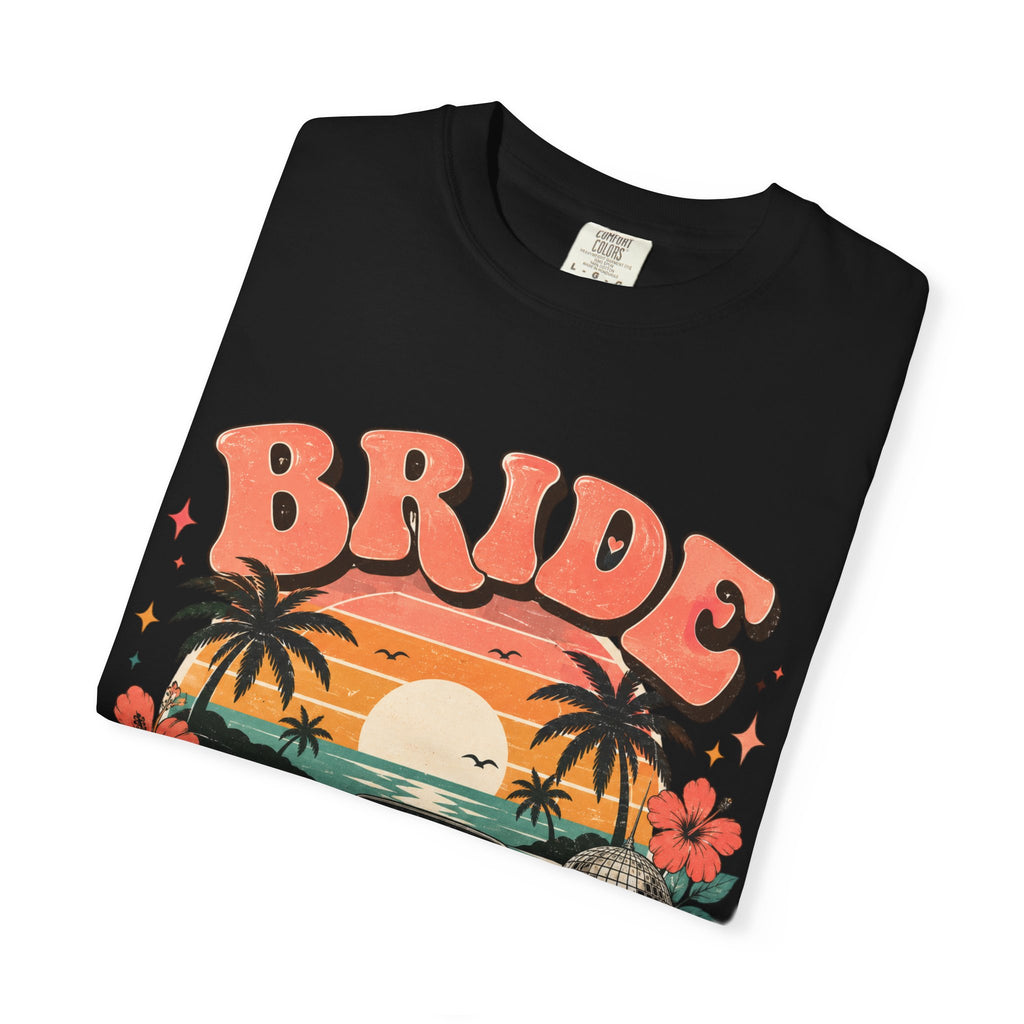 Bride Weekend T‑Shirt — Retro Sunset Palm Bachelorette Tee