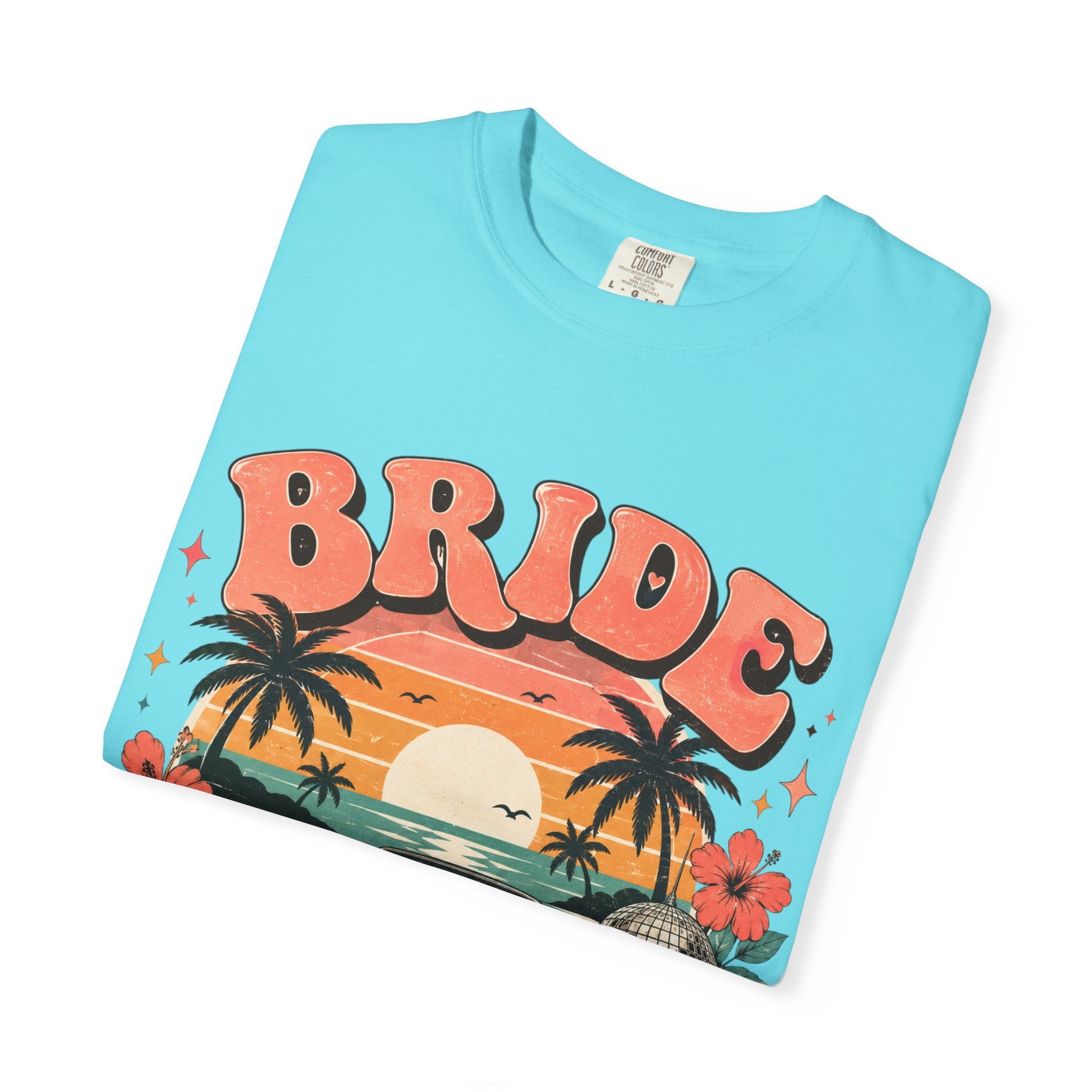 Bride Weekend T‑Shirt — Retro Sunset Palm Bachelorette Tee