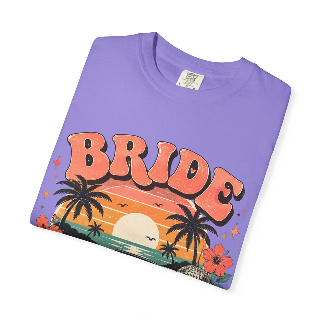 Bride Weekend T‑Shirt — Retro Sunset Palm Bachelorette Tee