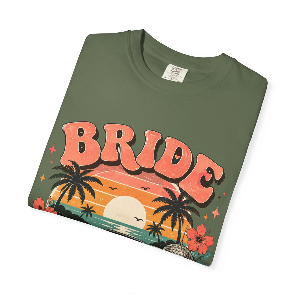 Bride Weekend T‑Shirt — Retro Sunset Palm Bachelorette Tee
