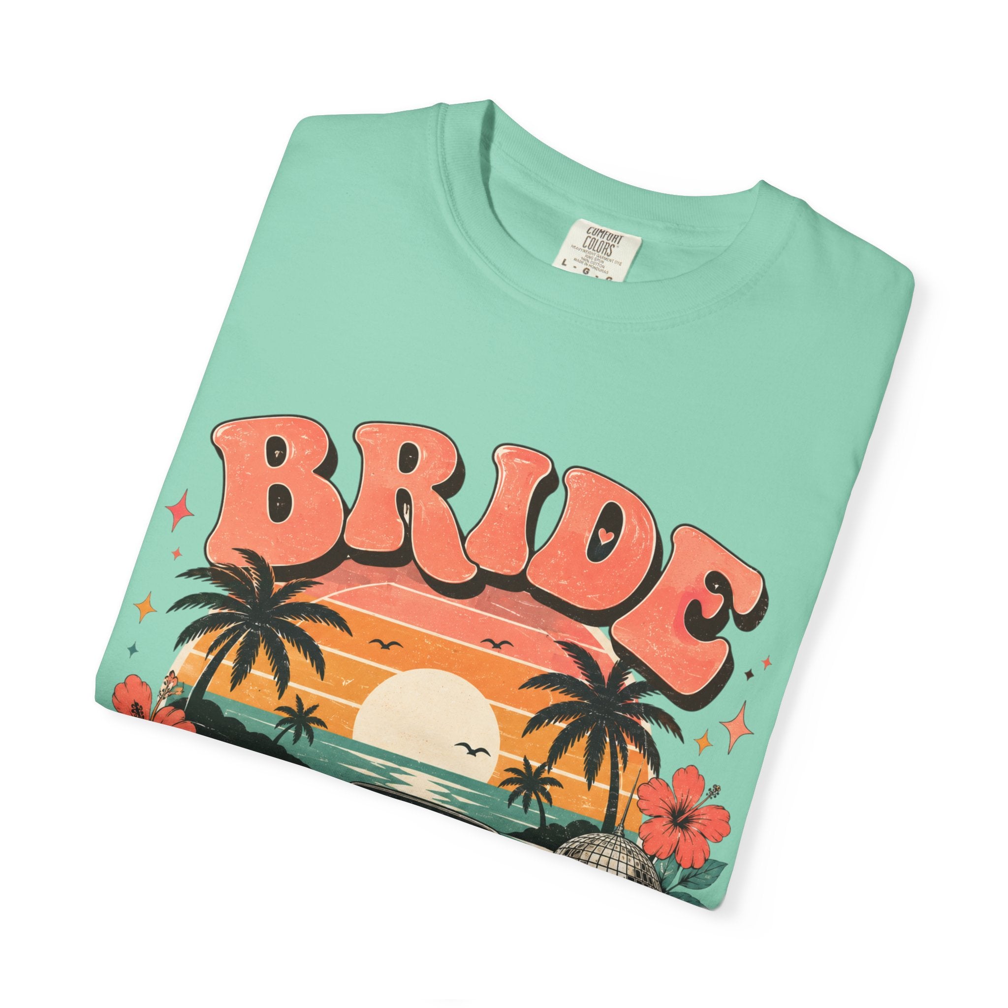 Bride Weekend T‑Shirt — Retro Sunset Palm Bachelorette Tee