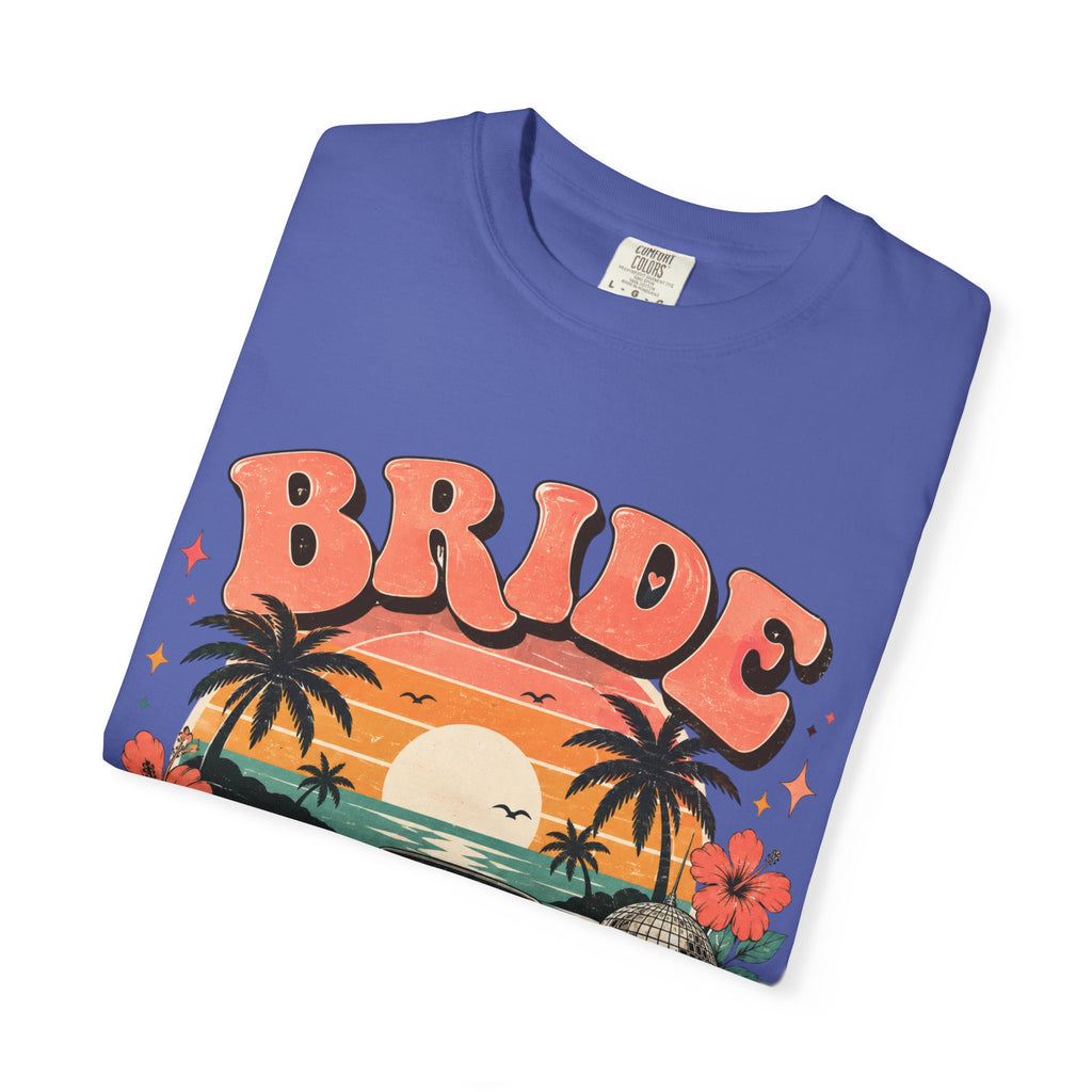 Bride Weekend T‑Shirt — Retro Sunset Palm Bachelorette Tee